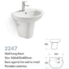 #2247 wall hung basin