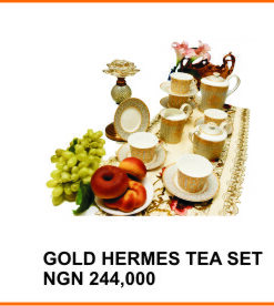 GOLD HERMES TEA SET