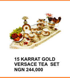 15 KARRAT GOLD VERSACE TEA SET