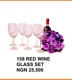 158 RED WINE GLASS SET