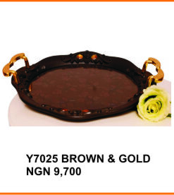 Y7025 BROWN & GOLD