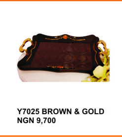 Y7025 BROWN & GOLD
