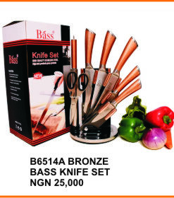 B6514A BRONZE BASS KNIFE SET
