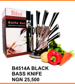 B4514A BLACK BASS KNIFE
